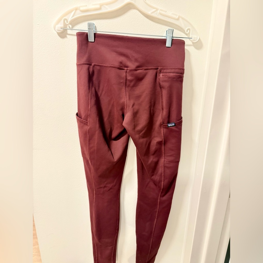 Patagonia Pack Out Burgundy Leggings